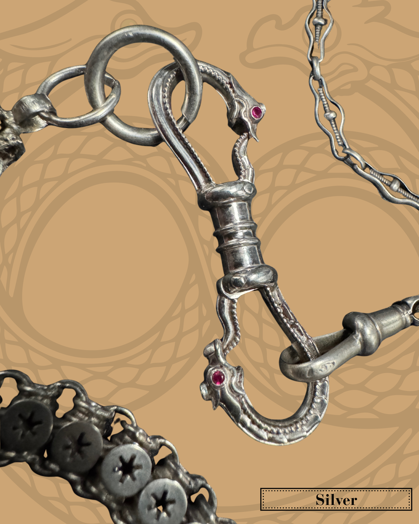 Ouroboros Double Snake Clip