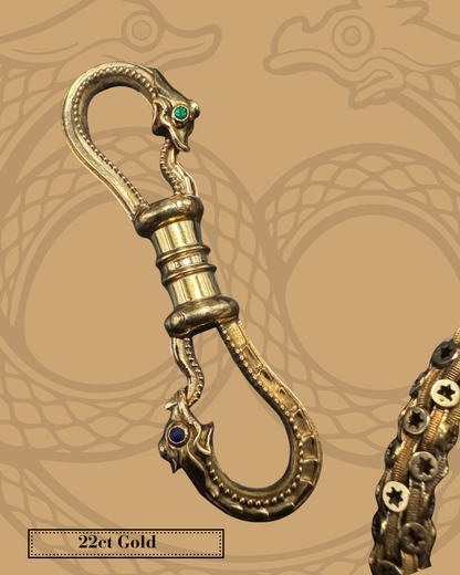 Ouroboros Double Snake Clip