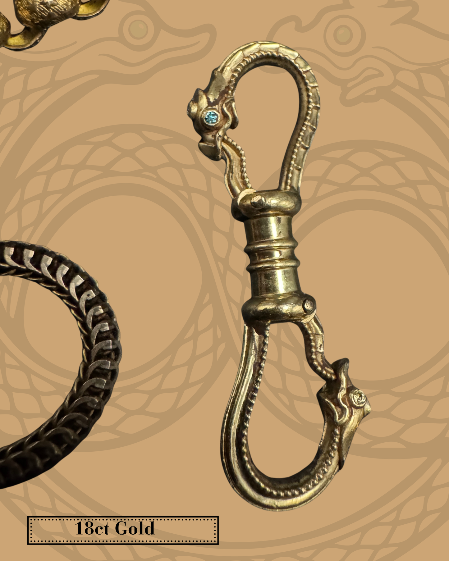 Ouroboros Double Snake Clip