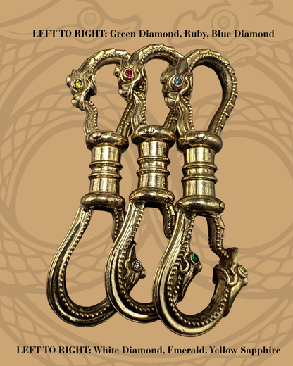 Ouroboros Double Snake Clip