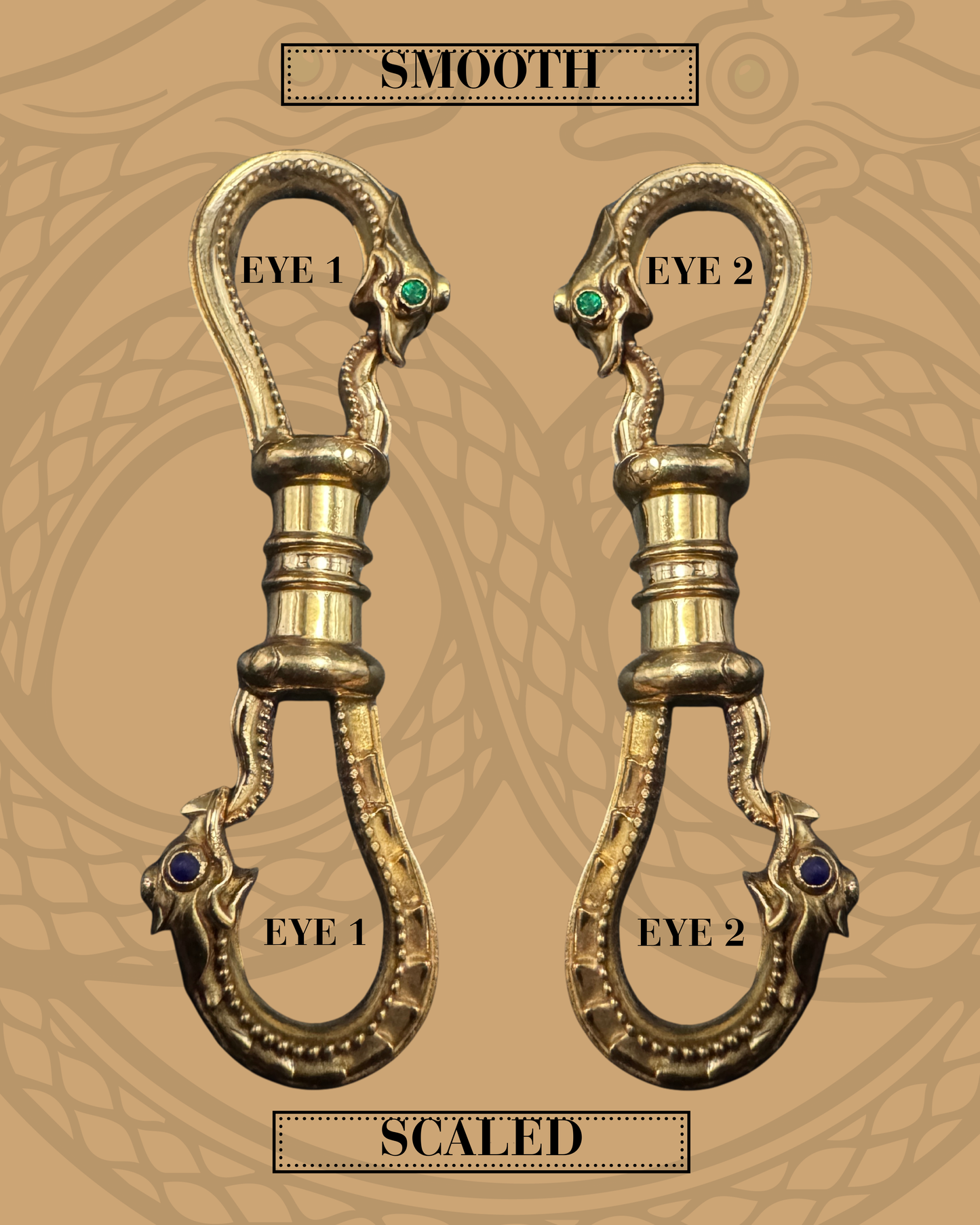 Ouroboros Double Snake Clip