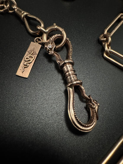 Ouroboros Double Snake Clip