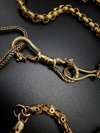 Ouroboros Double Snake Clip