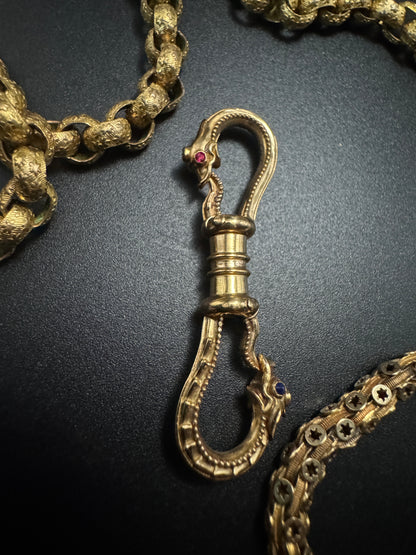 Ouroboros Double Snake Clip