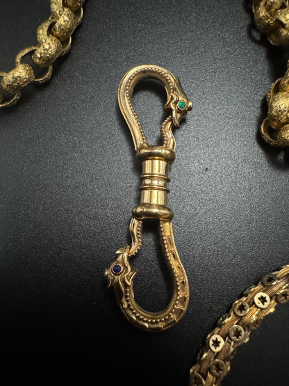 Ouroboros Double Snake Clip