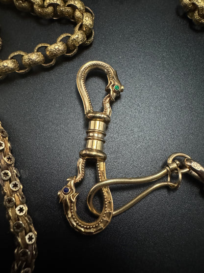 Ouroboros Double Snake Clip