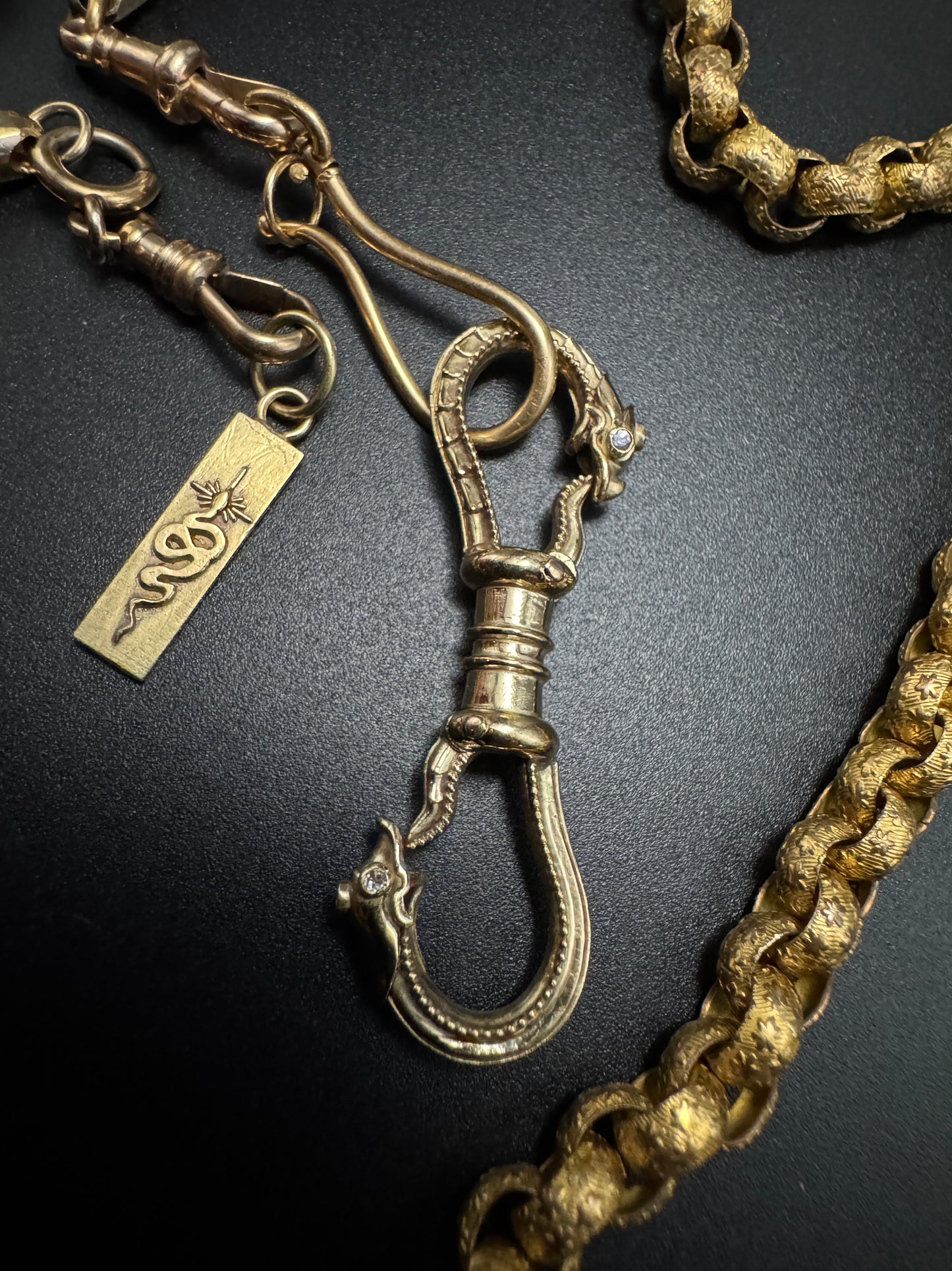 Ouroboros Double Snake Clip