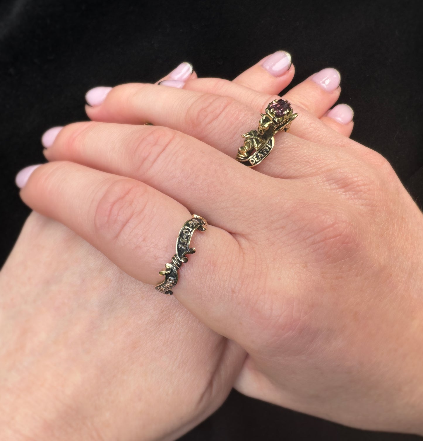 "In Death Never Part" Ring